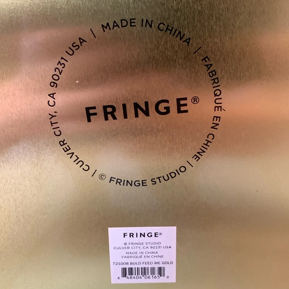 FEED ME XL Fringe Pet Food Storage Tin With Lid